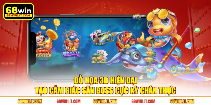 Đồ họa 3D hiện đại tạo cảm giác săn boss cực kỳ chân thực